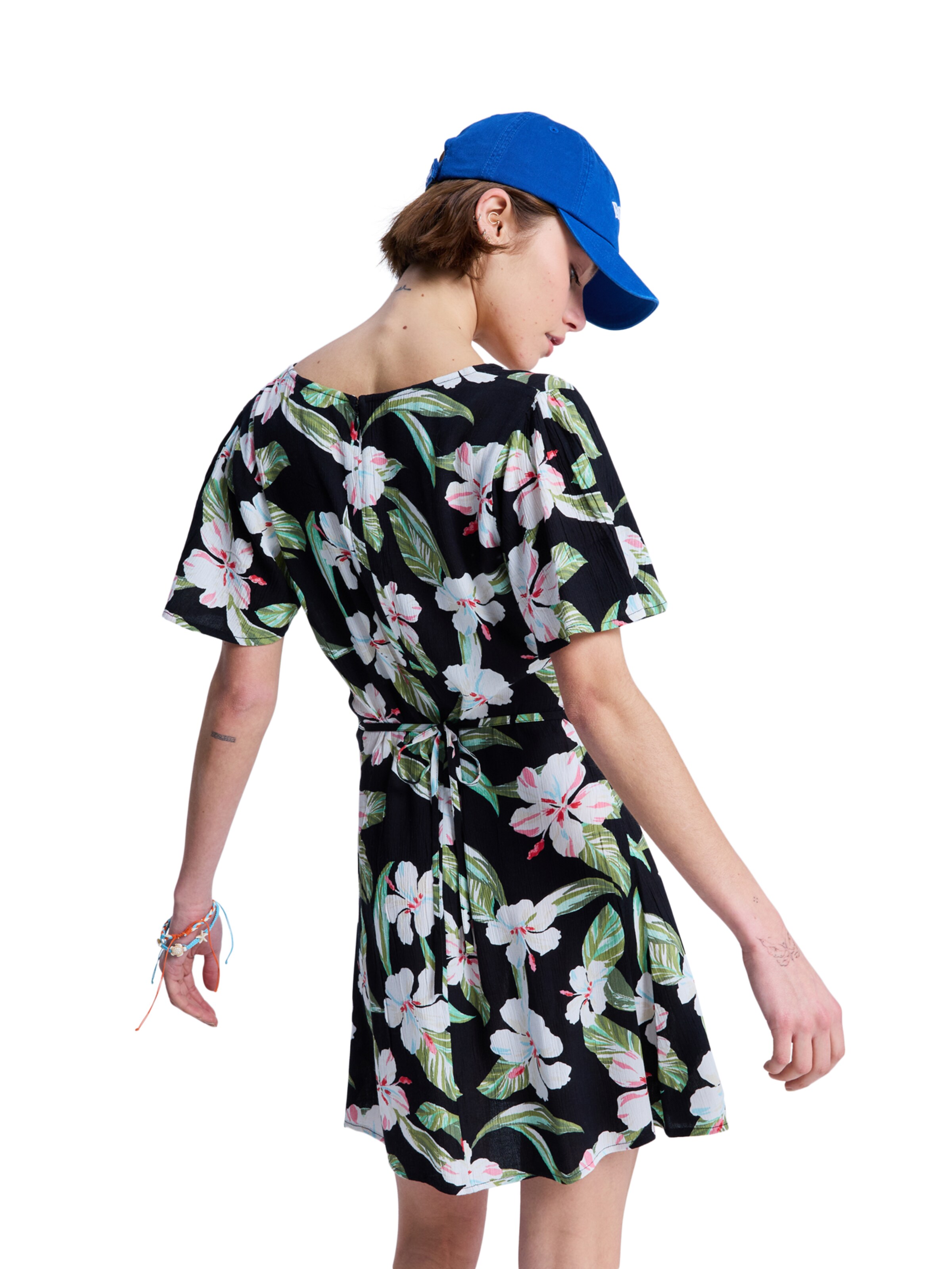 ROXY Kleid 'Fresh Breeze Mini' in Schwarz