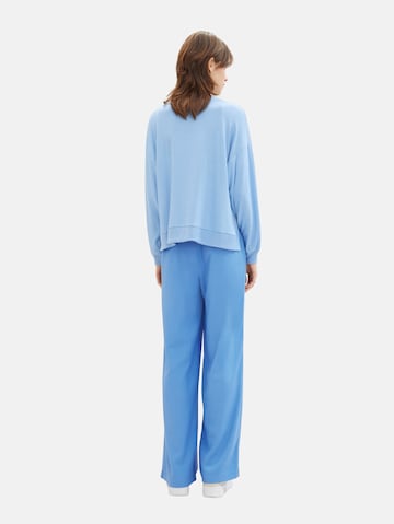 Wide Leg Pantalon à pince TOM TAILOR DENIM en bleu