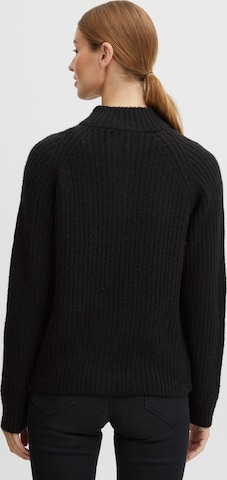 Oxmo Knit Cardigan 'Sal' in Black