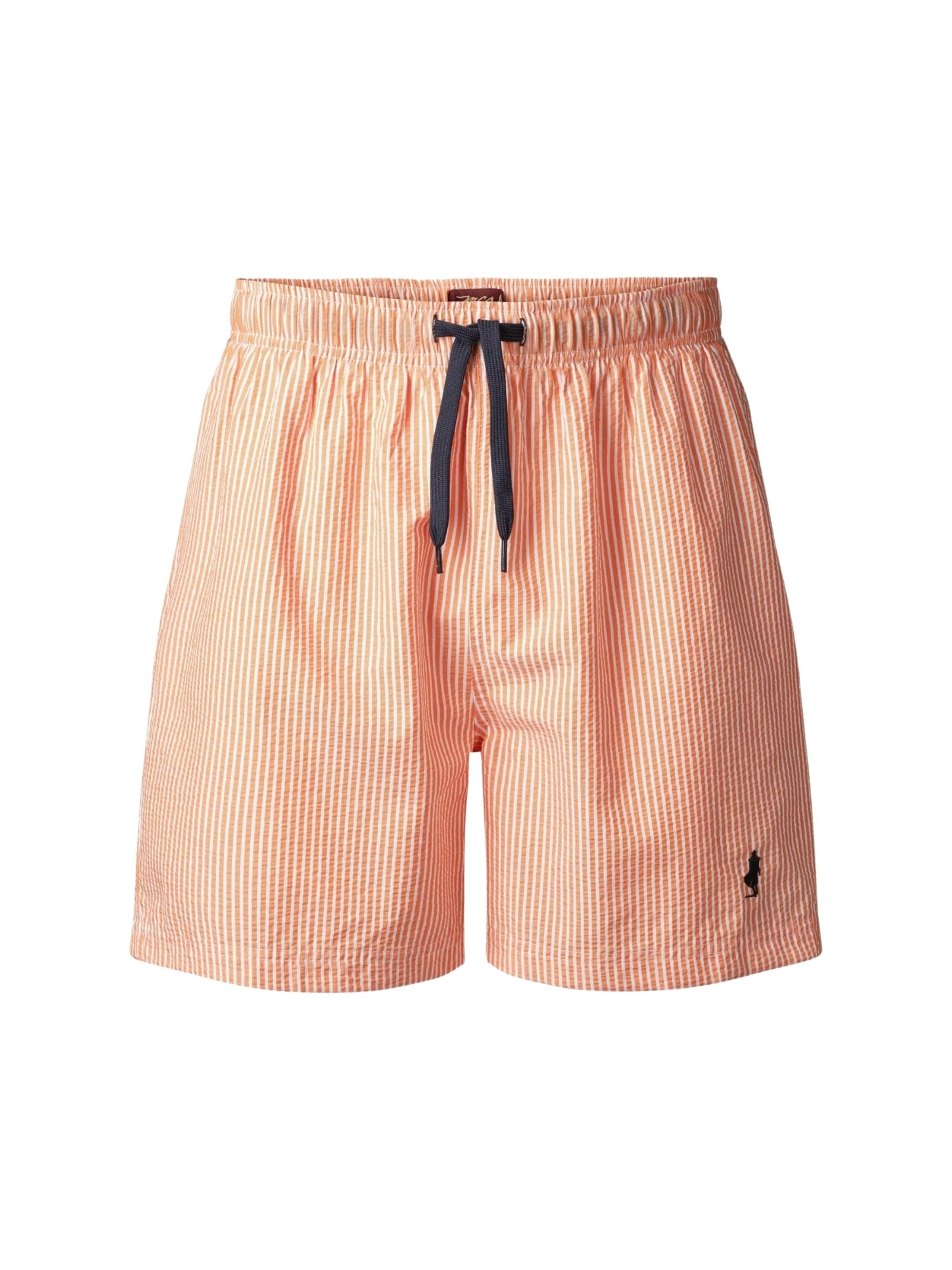 MCS Badeshorts 'Irving' in navy / mandarine / weiß, Produktansicht
