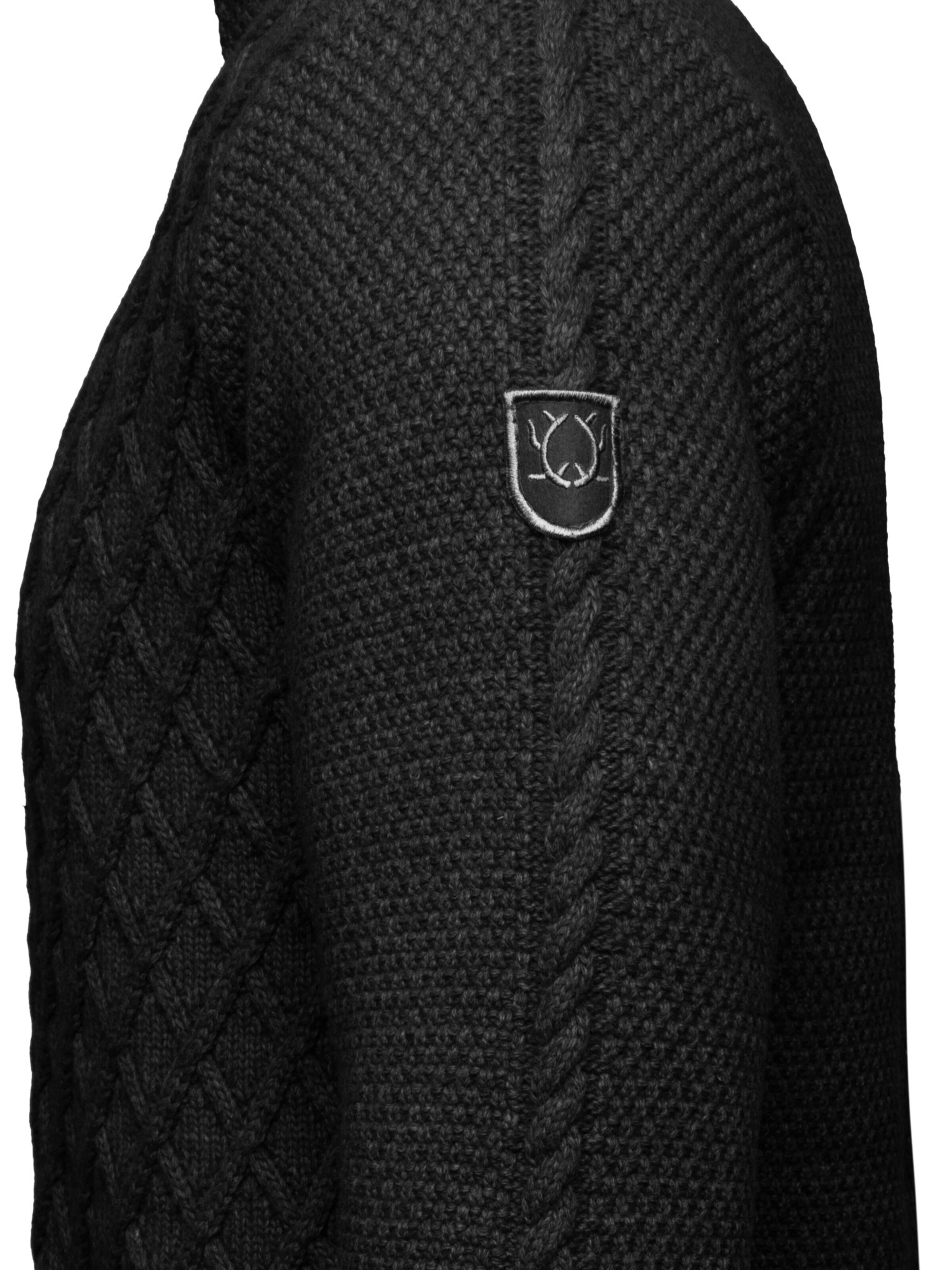 Krüger Buam Knit cardigan 'Jonathan' in Black