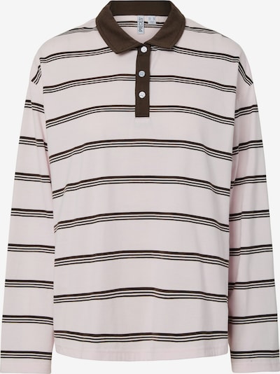 PIECES Poloshirt 'PCSadie' in pastellpink / schwarz, Produktansicht