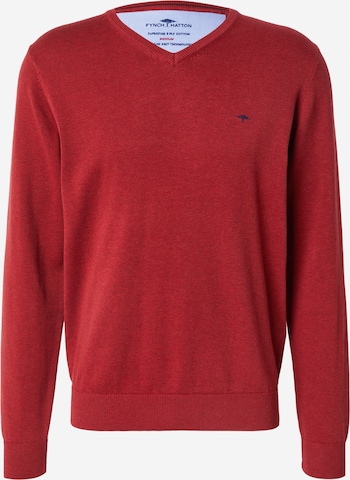 FYNCH-HATTONPulover - crvena boja: prednji dio