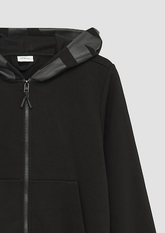 s.Oliver Sweatvest in Zwart