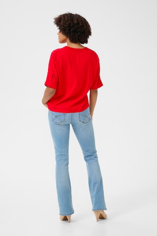 Cream Bluse 'CRTiah' i rød