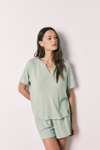 Women' Secret Korte pyjama in Groen: voorkant