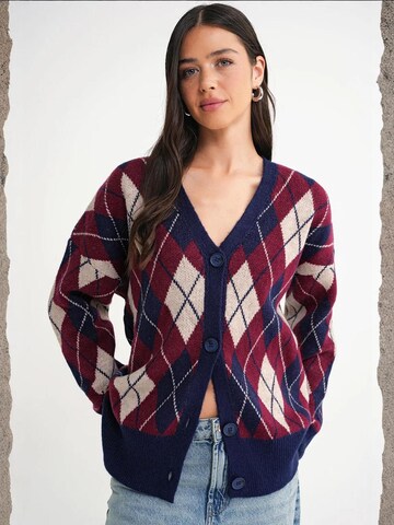 MixRay Knit Cardigan in Blue
