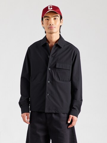 Coupe regular Chemise 'ONSFLEX' Only & Sons en noir : devant