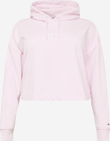 Felpa di Tommy Jeans Curve in rosa: frontale