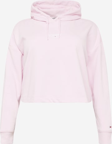 Sweat-shirt Tommy Jeans Curve en rose : devant