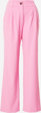 modström - Pierna ancha Pantalón plisado 'Anker' en rosa: frente
