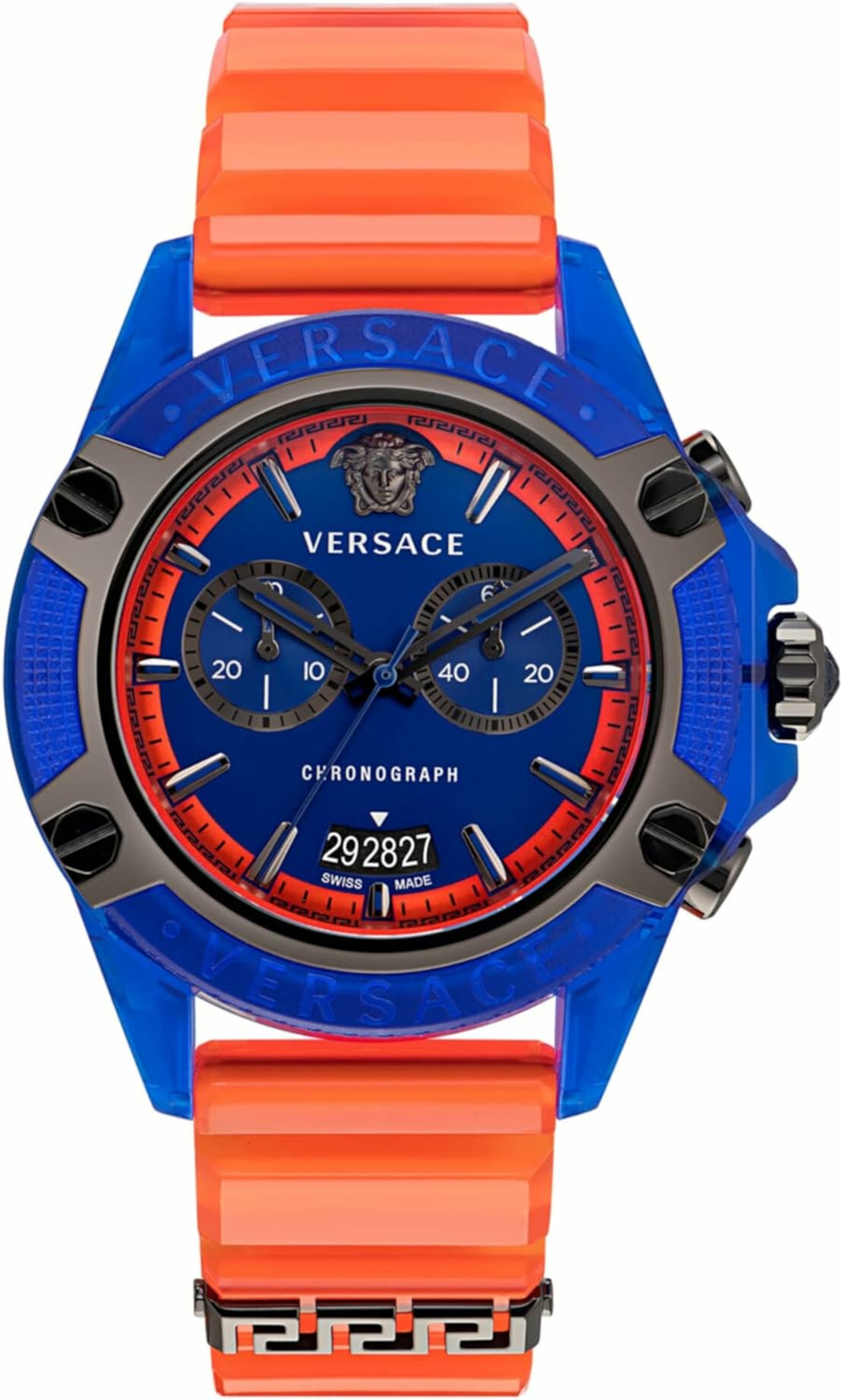 VERSACE Uhr in Blau: Vorderseite