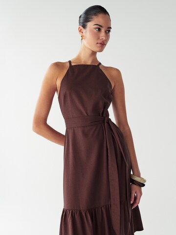 Willa Dress 'LOU TIERED' in Brown