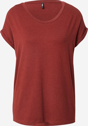 T-shirt 'MOSTER' ONLY en rouge : devant