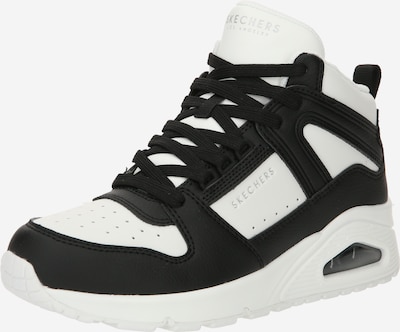 SKECHERS Baskets hautes en noir / blanc, Vue avec produit