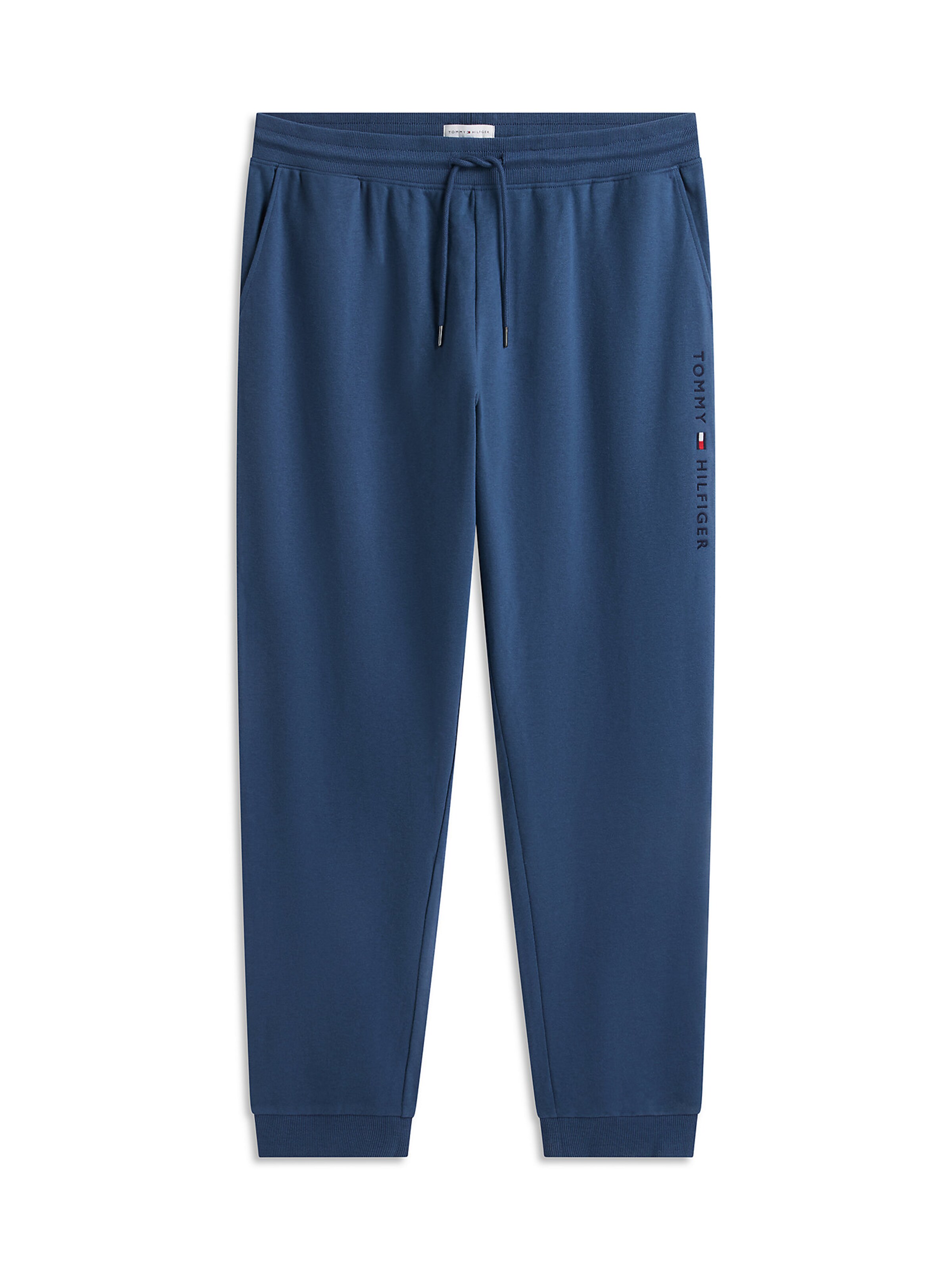 TOMMY HILFIGER Tapered Broek in Blauw: voorkant