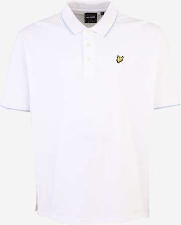 balts Lyle & Scott Big&Tall T-Krekls: no priekšpuses