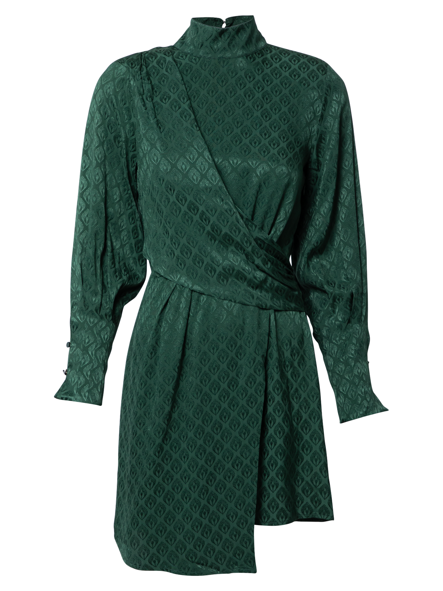 n0kkR Specjalne okazje Sisley Sukienka koktajlowa w kolorze Ciemnozielonym 