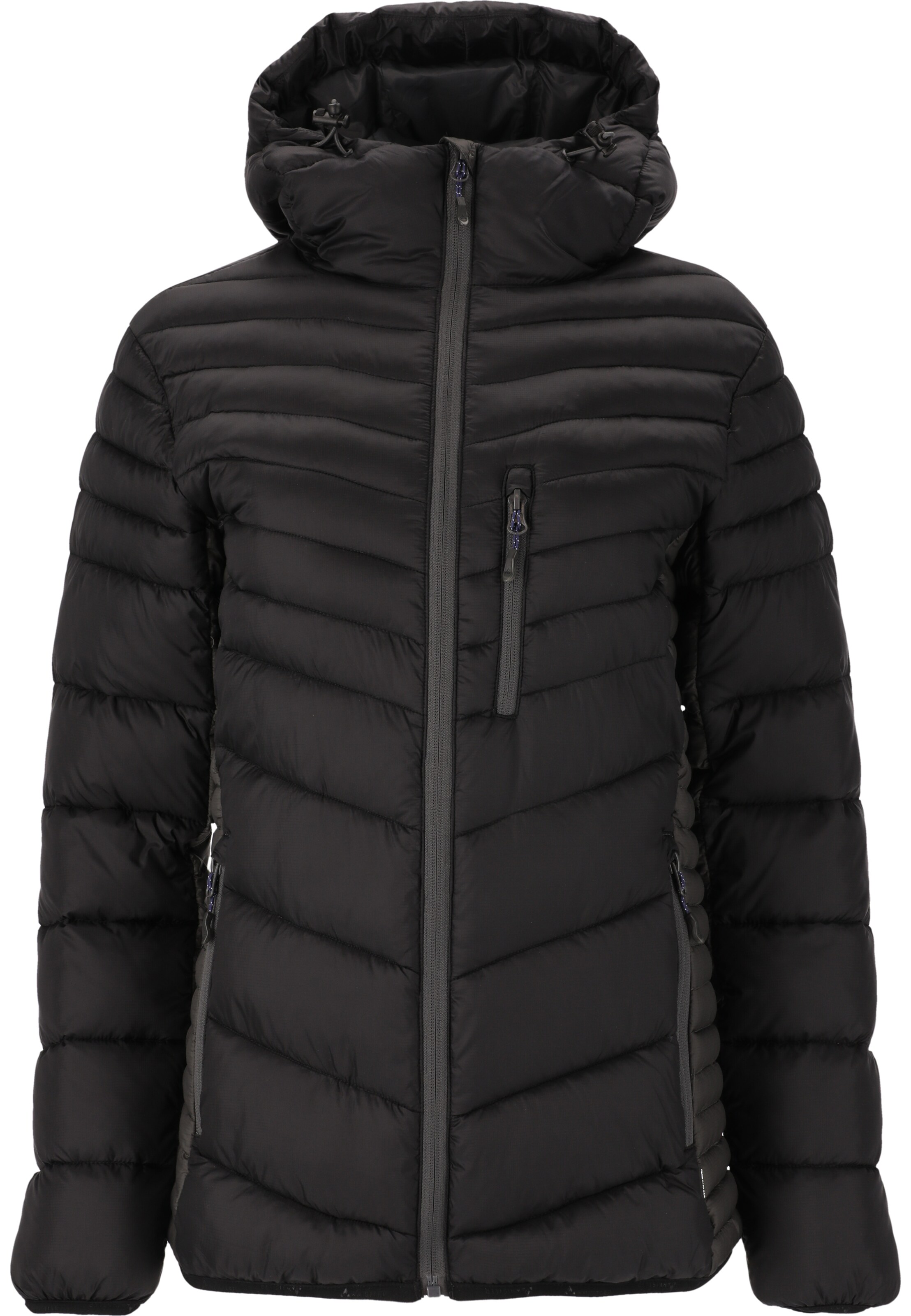 Whistler Steppjacke 'Trival' in Schwarz: Vorderseite