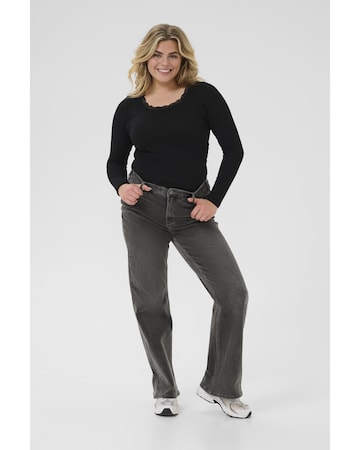 KAFFE CURVE Regular Jeans in Grau: Vorderseite