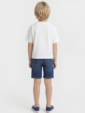 balta Calvin Klein Jeans Marškinėliai