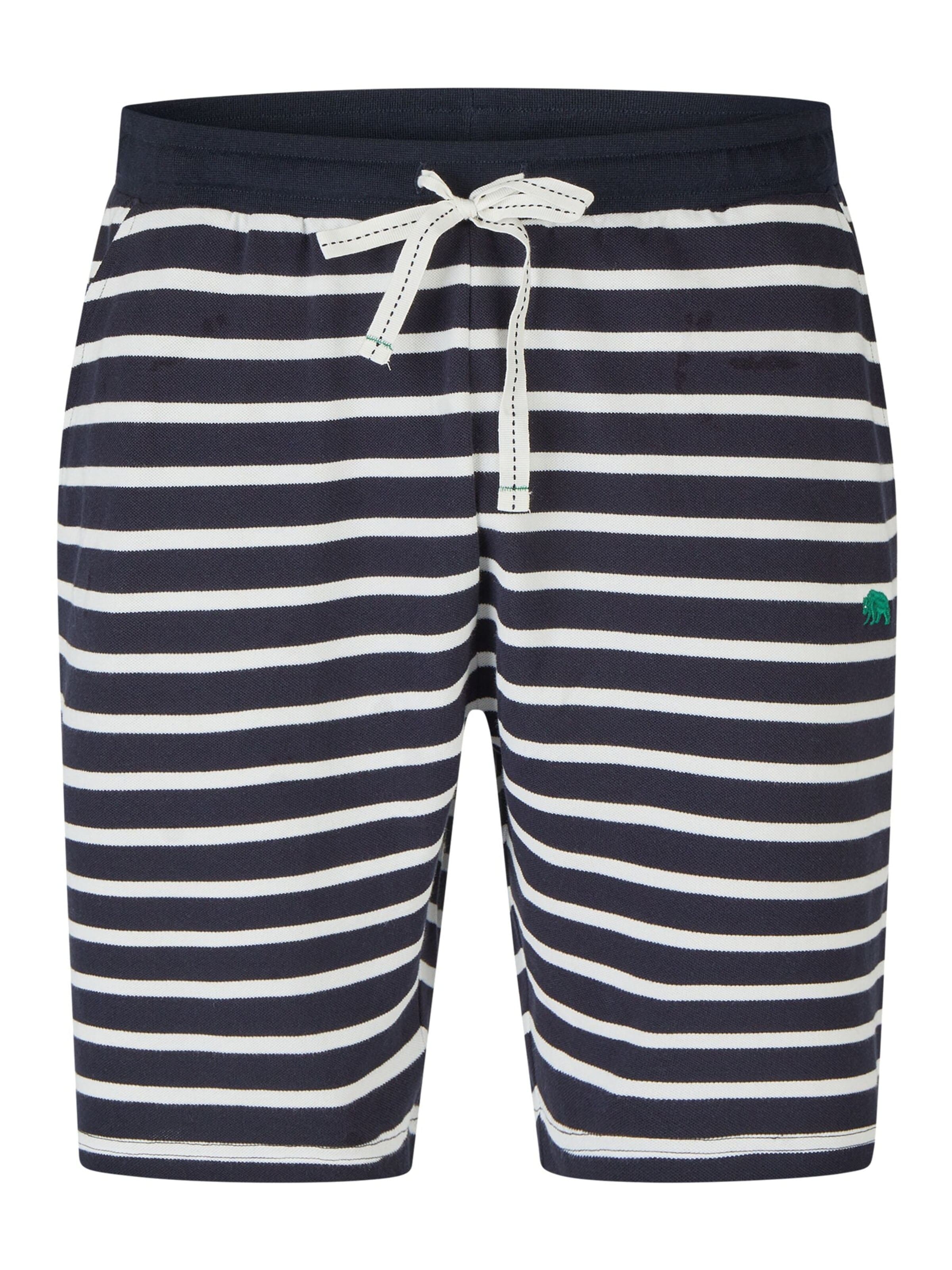 Phil & Co. Berlin Pyjama kort 'Phil & Co. Berlin Men's Shorty Set – Cotton Pyjamas with Fashionable Print & Colour Gradient, Spring/Summer, S–XXL' in Groen