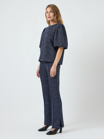 YAS Flared Trousers 'YASCasa' in Blue