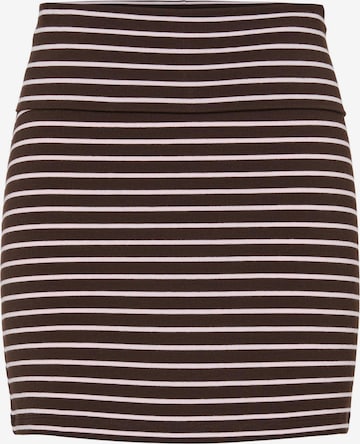 PIECES Nederdel 'PCMONIQUE' i brun: forside