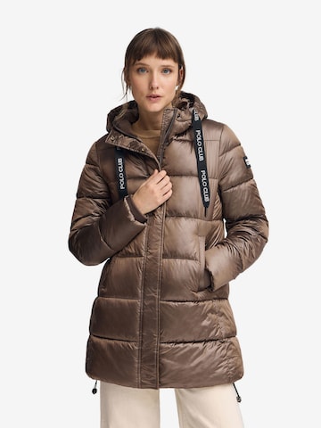 Polo Club Winter Jacket in Brown: front