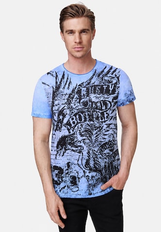 Rusty Neal T-Shirt in Blau: Vorderseite