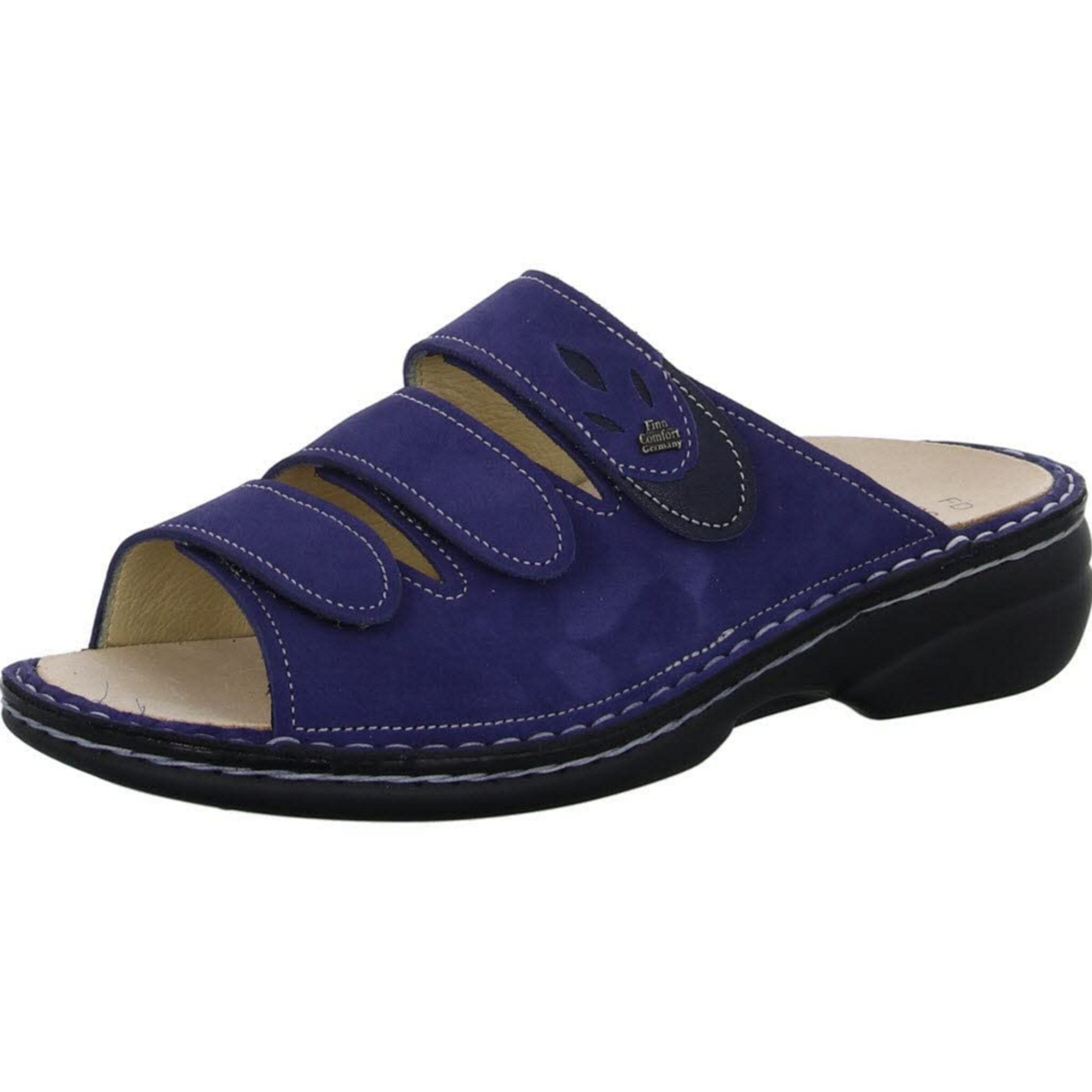 Finn Comfort Muiltjes 'Kos' in Blauw: voorkant