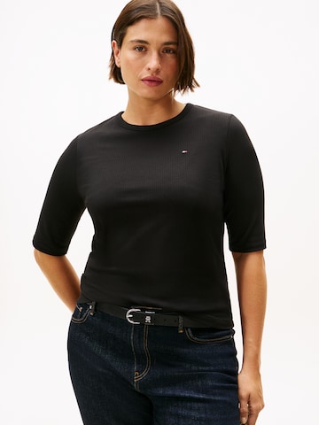 T-shirt Tommy Hilfiger Curve en noir : devant
