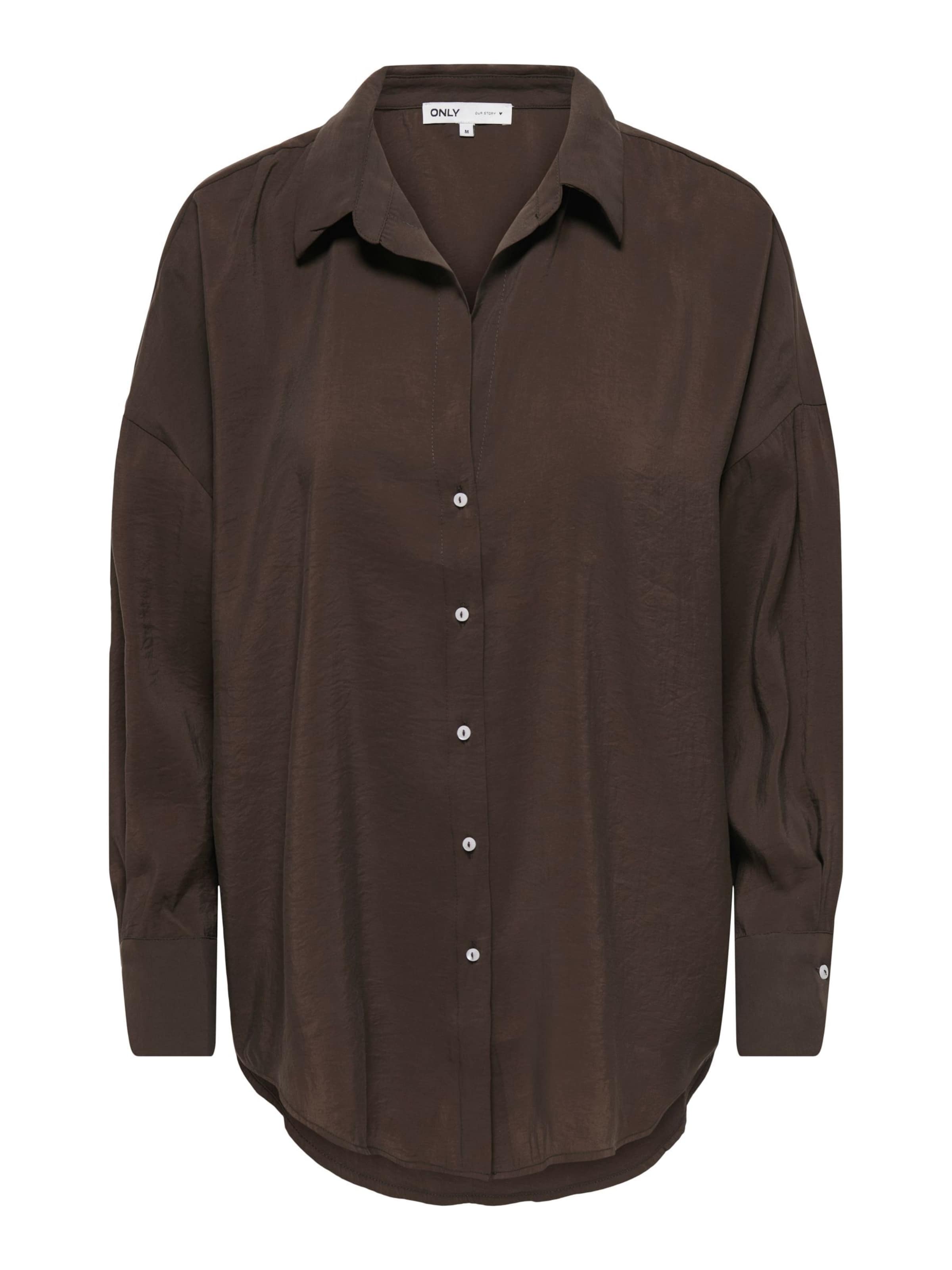 ONLY Blouse 'ONLZazima' in Bruin: voorkant