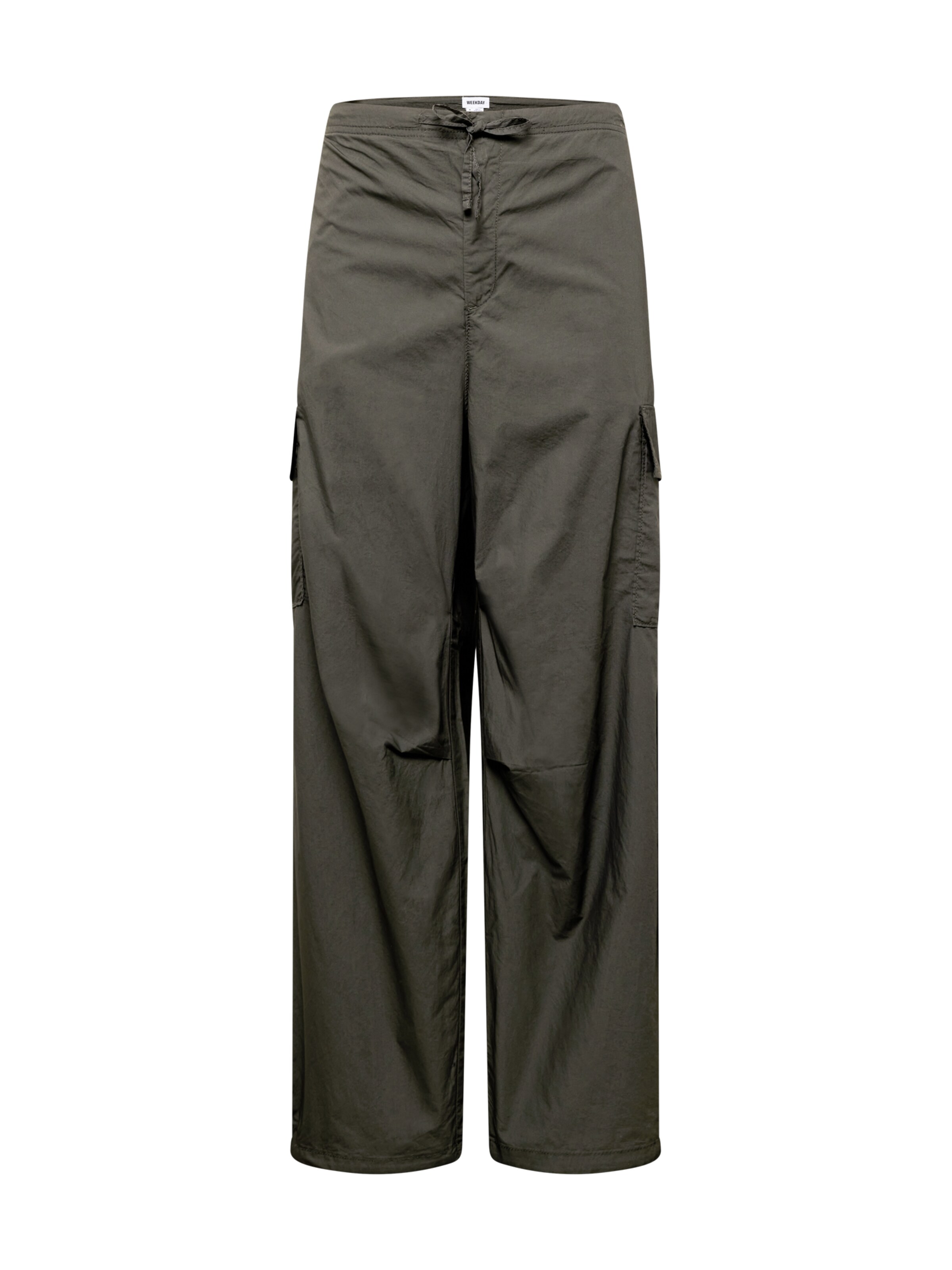 Pantalon cargo WEEKDAY en gris : devant