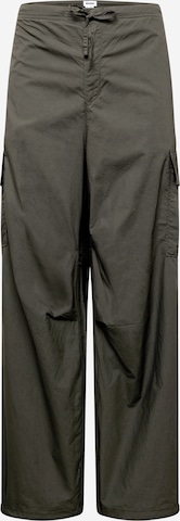 Wide Leg Pantalon cargo WEEKDAY en gris : devant