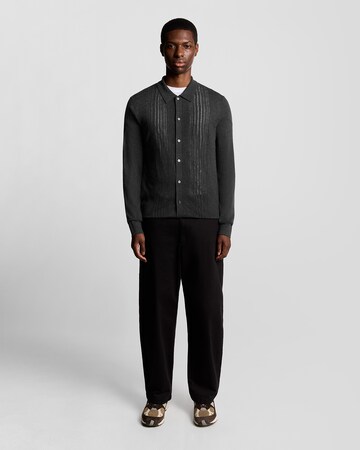 Lyle & Scott Sweatvest 'Cable Knit' in Grijs