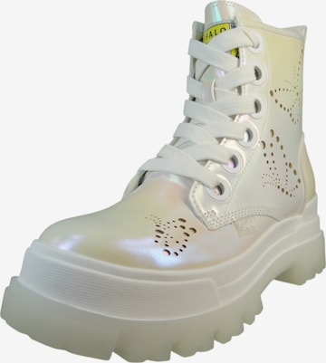 Bottines à lacets 'Aspha' BUFFALO en blanc : devant