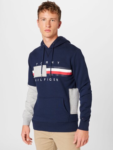 Tommy Jeans - Sudadera en azul: frente