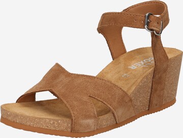 BULLBOXER Strap Sandals in Brown: front