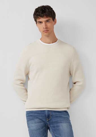 s.Oliver Sweater in Beige: front