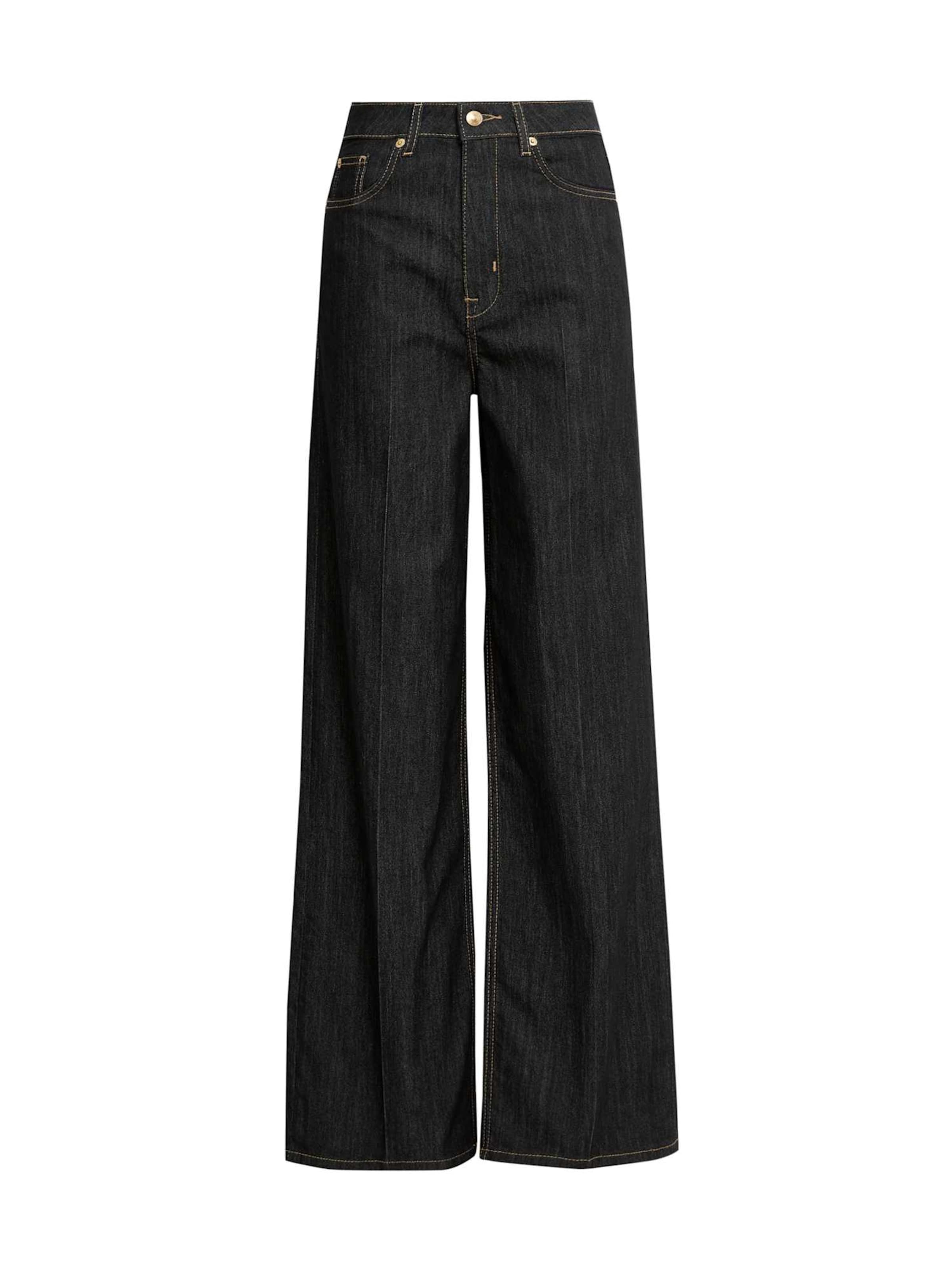 Marks & Spencer Wide Leg Jeans in Schwarz: Vorderseite