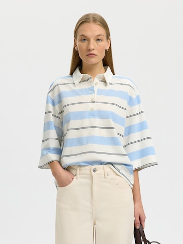 T-shirt SELECTED en beige : devant