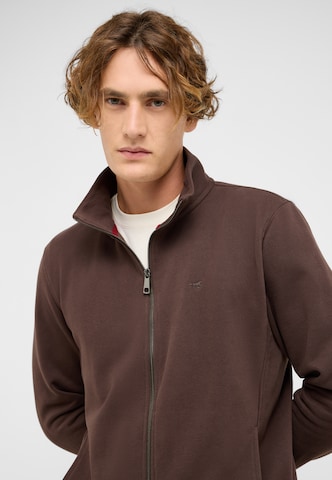 MUSTANG Sweatjacke 'Dillon' in Braun