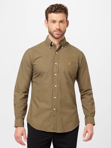 Polo Ralph Lauren Comfort fit Button Up Shirt in Green: front