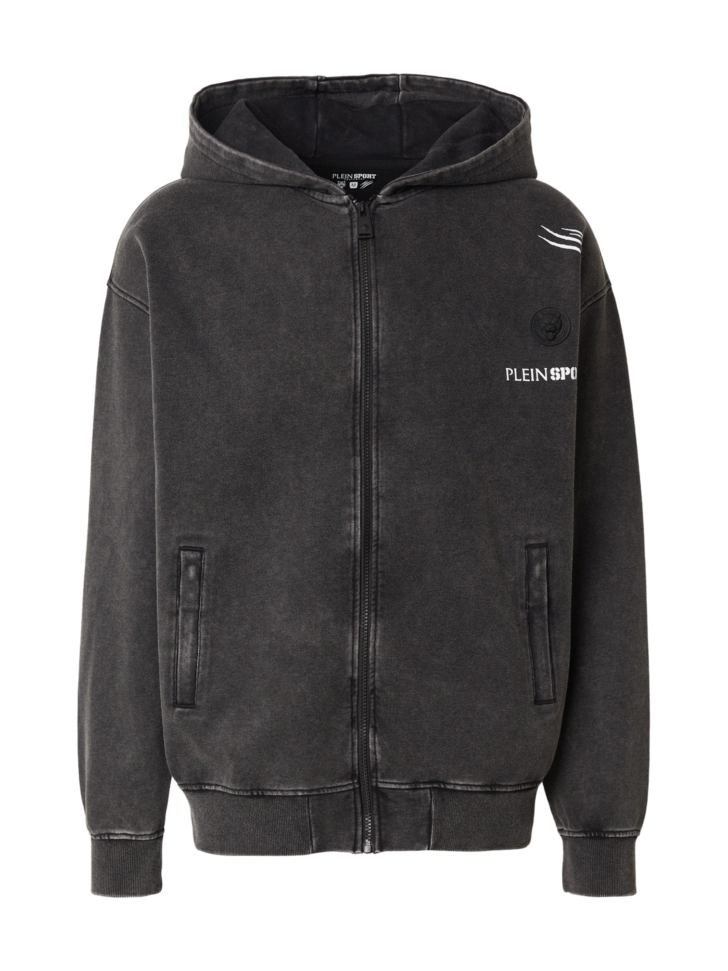 Plein Sport Ζακέτα φούτερ σε μαύρο: μπροστά