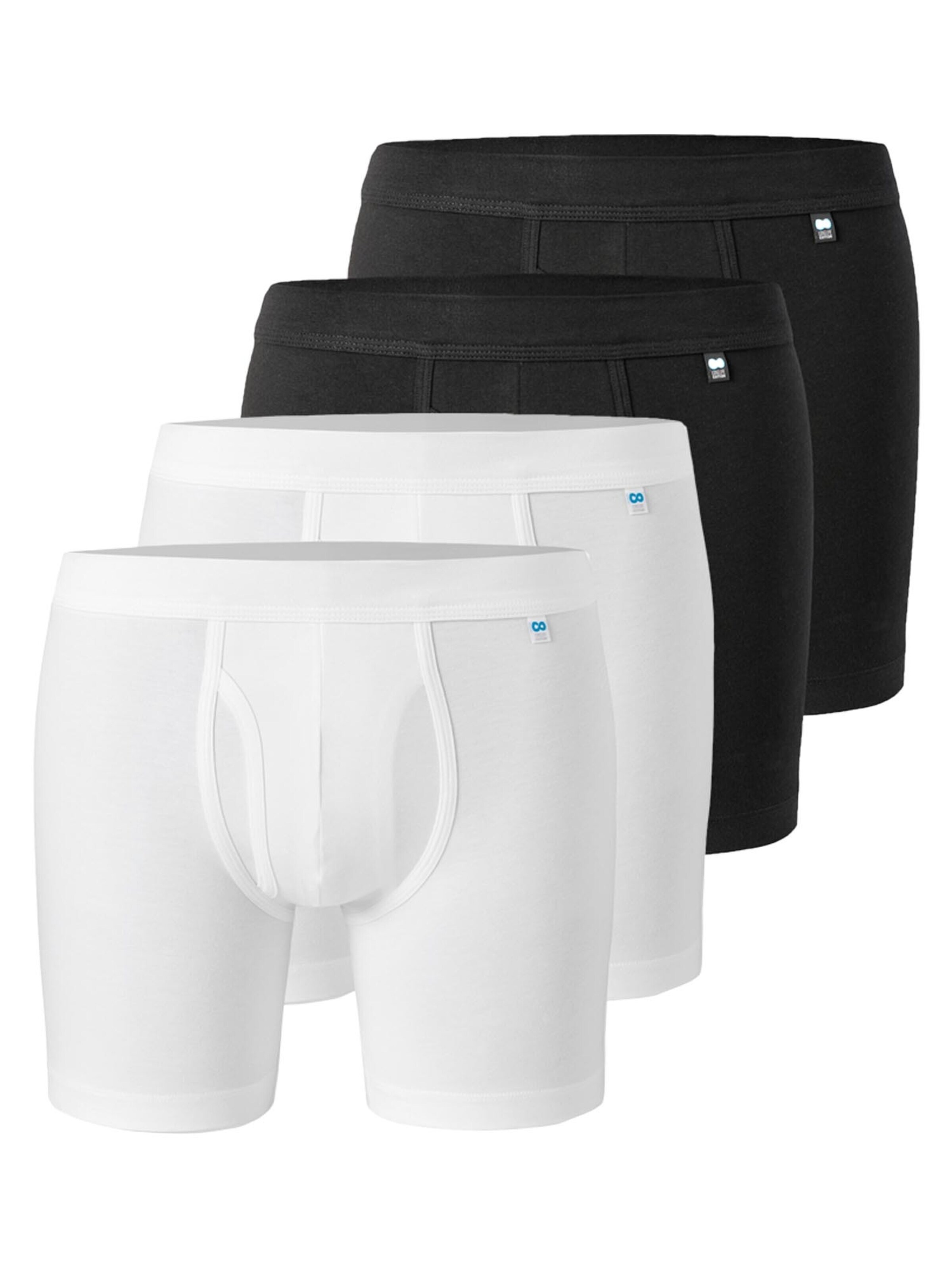 SCHIESSER Boxershorts 'Long Life Cotton' in Gemengde kleuren: voorkant