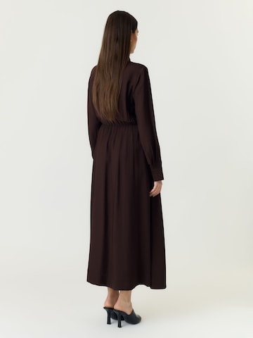 YAS Shirt dress 'YASSafera' in Brown