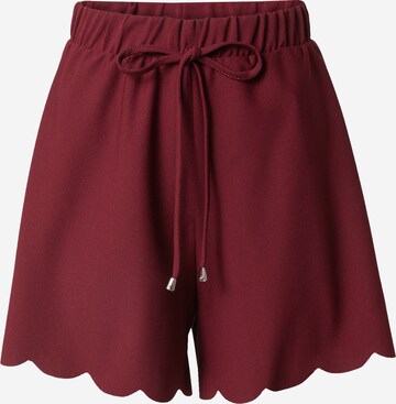 ABOUT YOU Loosefit Shorts 'Tessy' in Rot: predná strana