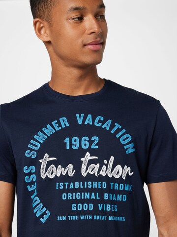 TOM TAILOR T-Shirt in Blau