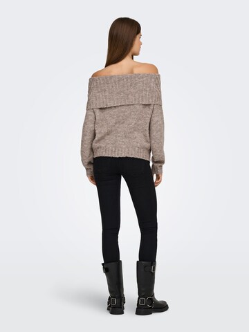 Pull-over 'ONLSHINE' ONLY en marron